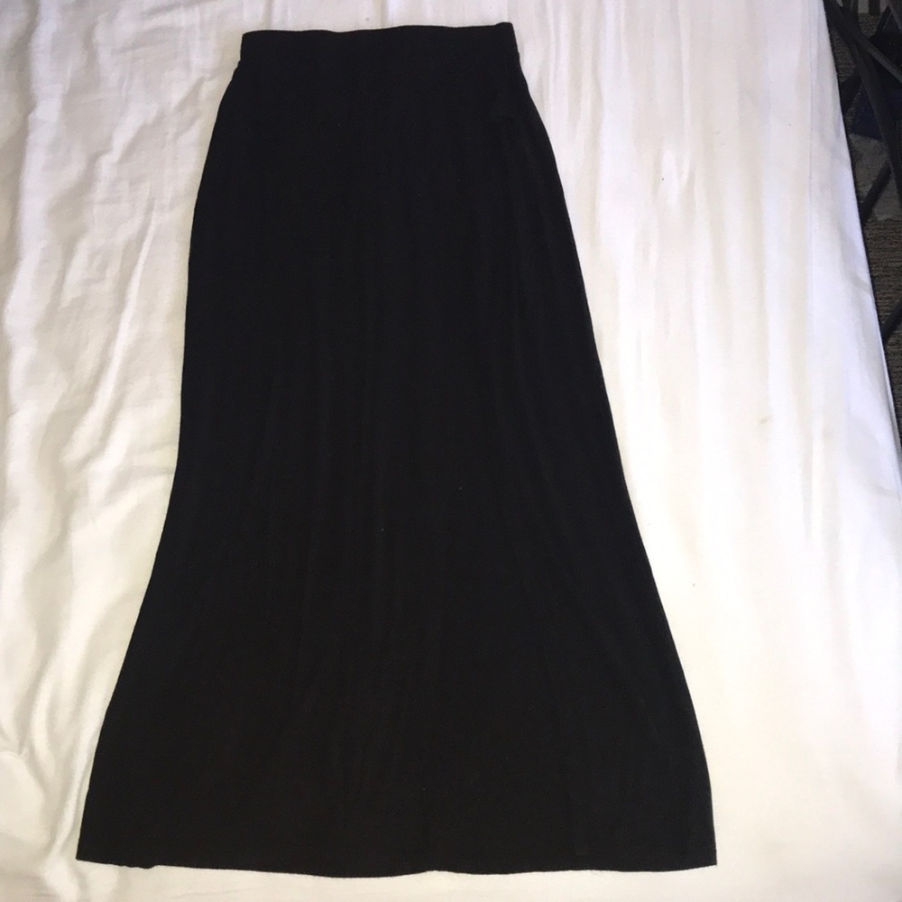 Wrap Slit Maxi Skirt